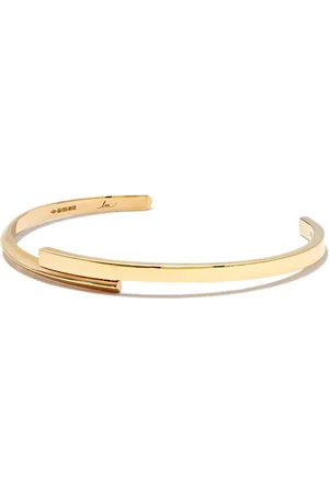 Lizzie Mandler 18kt Interrupted Knife Edge Gelbgoldarmspange