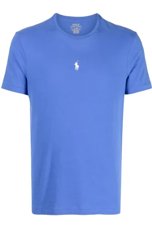 Ralph Lauren Schmales T-Shirt mit Logo-Stickerei