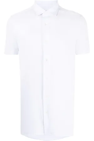 Emporio Armani Kurzärmeliges Popeline-Hemd