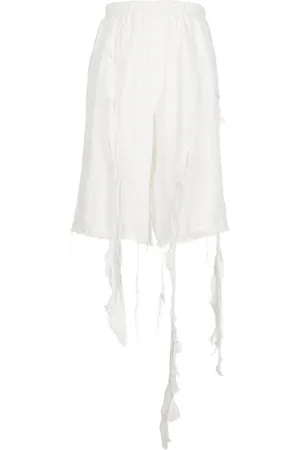 Natasha Zinko Knielange Shorts mit Fransen
