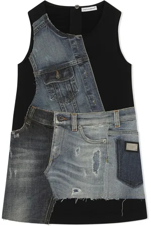 Dolce & Gabbana Jeanskleid im Patchwork-Look