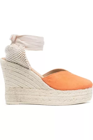 MANEBI Wedge-Espadrilles mit Kontrasteinsatz