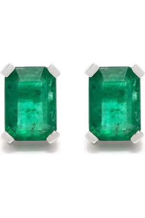 Shay 18kt Weißgoldohrstecker mit Edelsteinen