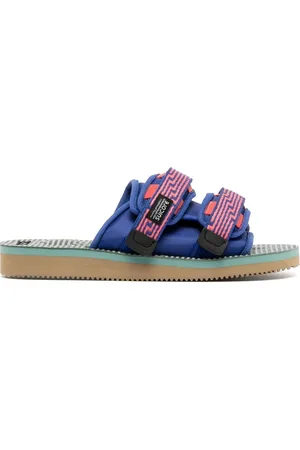 SUICOKE Moto Jacquard-Sandalen mit Klettverschluss