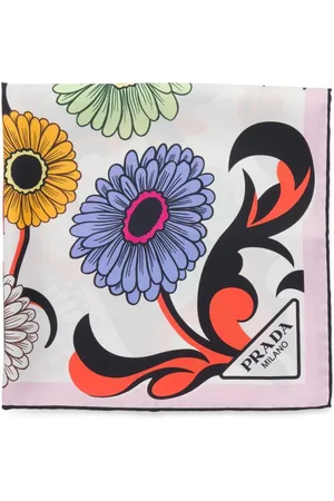 Prada Schal mit Blumen-Print
