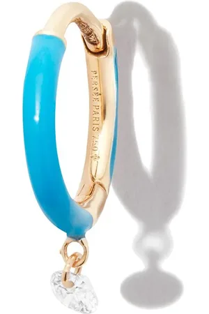 PERSÉE 18kt Gelbgoldcreole mit Diamanten