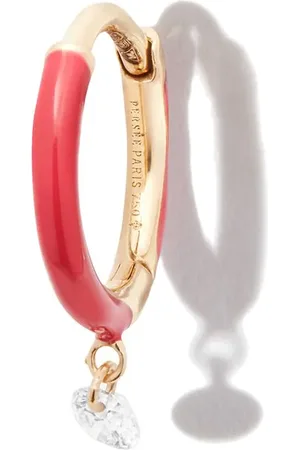 PERSÉE 18kt Gelbgoldcreole mit Diamanten