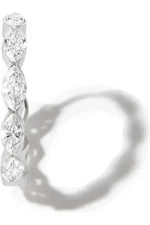 Maria Tash 18kt Weißgoldcreole mit Diamanten