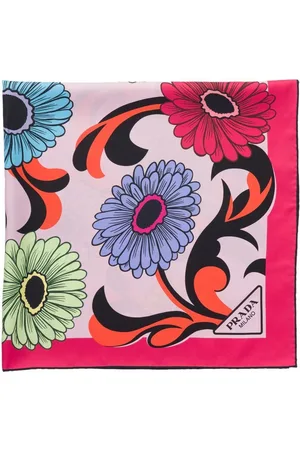 Prada Schal mit Blumen-Print
