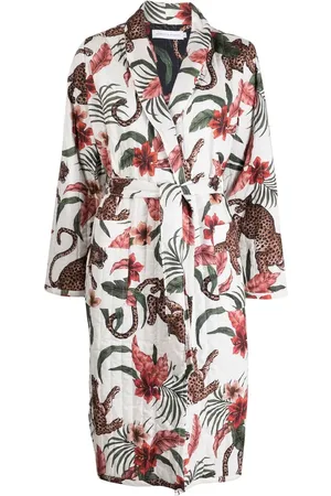Desmond & Dempsey Morgenmantel mit grafischem Print