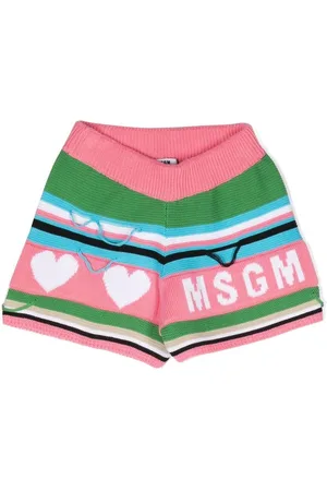 Msgm Gestrickte Shorts mit Logo