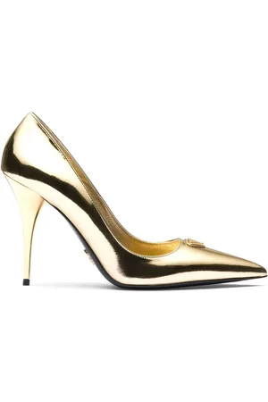 Prada Pumps im Metallic-Look