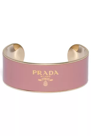 Prada Damen Armbänder - Emaillierte Armspange mit Logo-Print