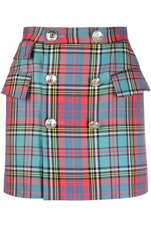 Vivienne Westwood High-Waist-Rock mit Karomuster