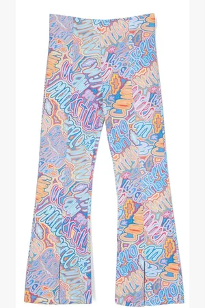 MARCELO BURLON Schlaghose mit Logo-Print