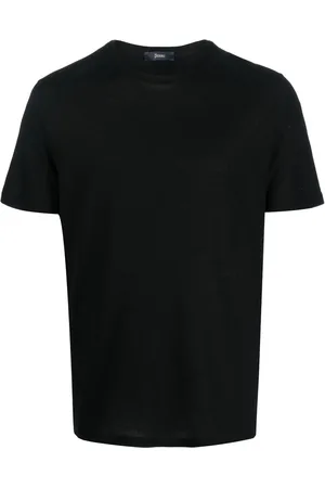 HERNO T-Shirt mit Logo-Schild