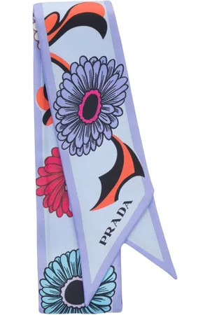 Prada Damen Schals - Schal mit Blumen-Print