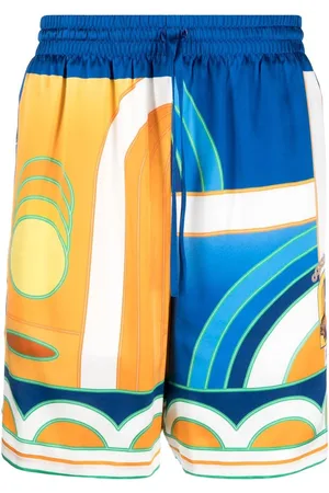 Casablanca Paysage Shorts aus Seide