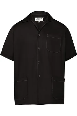 Maison Margiela Kurzärmeliges Tweed-Hemd