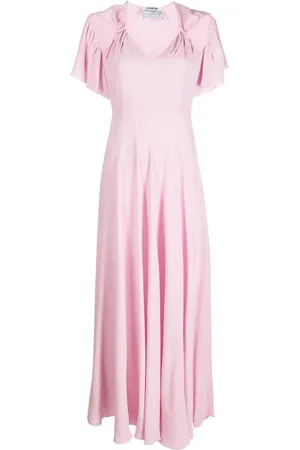 VIVETTA Gerafftes Midikleid mit Cut-Out