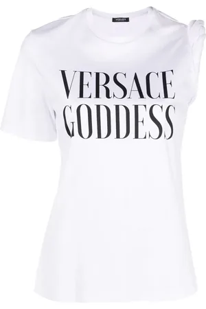 VERSACE T-Shirt mit Slogan-Print