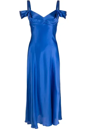 Alberta Ferretti Drapiertes Seidenkleid