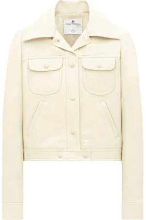 Courrèges Cropped-Jacke mit Rundhalsausschnitt
