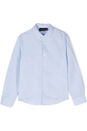 Emporio Armani Langärmeliges Leinenhemd