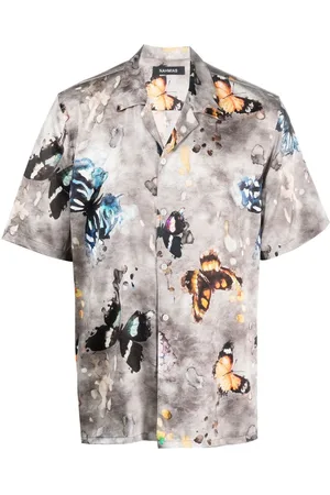 Nahmias Hemd mit Schmetterling-Print