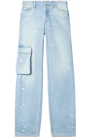OFF-WHITE Weite Toybox Painted Jeans