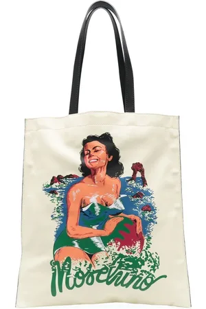 Moschino Tote Bag mit Illustrations-Print