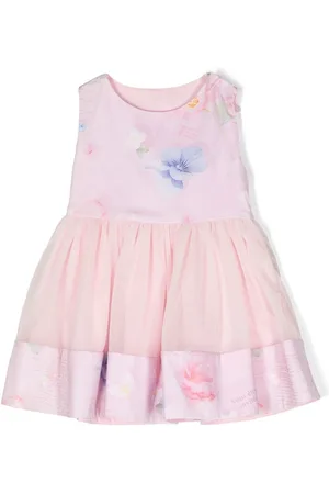Lapin House Tüllkleid mit Blumen-Print