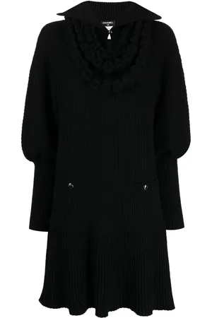 CHANEL Langärmeliges Strickkleid