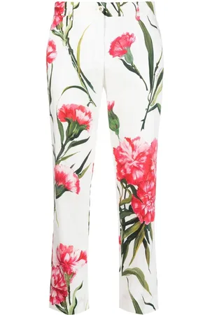 Dolce & Gabbana Cropped-Hose mit Blumen-Print