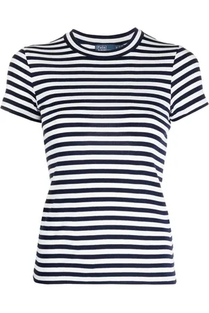 Ralph Lauren Geripptes T-Shirt mit Streifen