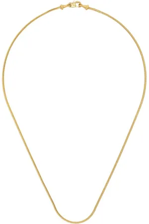 Prounis 22kt Loop-in-Loop Gelbgoldhalskette mit Duo