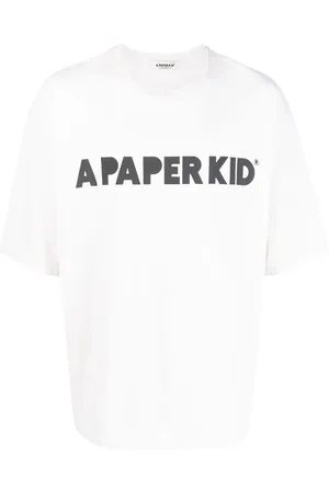 A PAPER KID T-Shirt mit Logo-Print