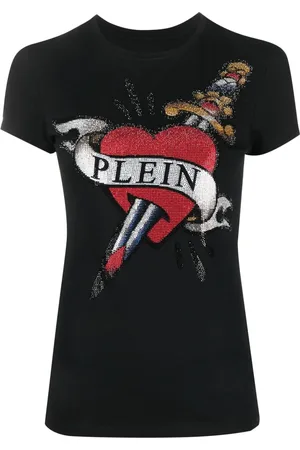 Philipp Plein T-Shirt mit Kristall-Logo