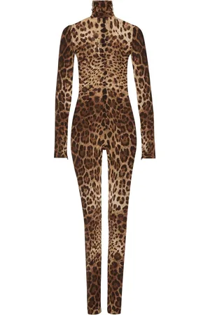 Dolce & Gabbana KIM DOLCE&GABBANA Jumpsuit mit Leoparden-Print