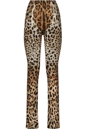 Dolce & Gabbana KIM DOLCE&GABBANA Schlaghose mit Leoparden-Print