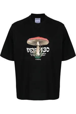 MARCELO BURLON Vertigo T-Shirt mit Pilz-Print