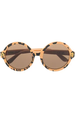 Mini Rodini Sonnenbrille mit Leoparden-Print
