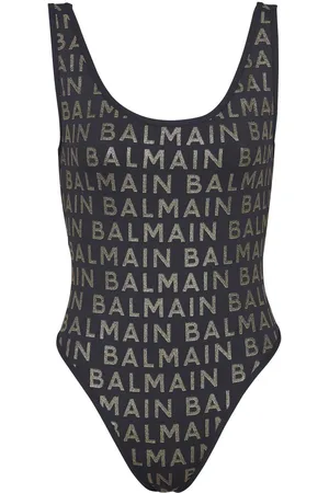 Balmain Badeanzug mit Logo-Print