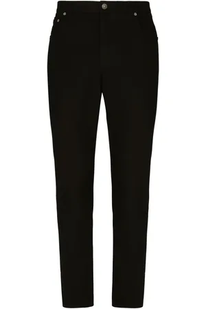 Dolce & Gabbana Tapered-Jeans mit Logo-Applikation