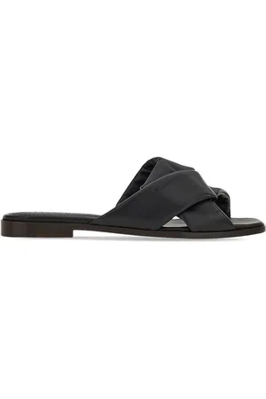 Salvatore Ferragamo Pantoletten aus Leder