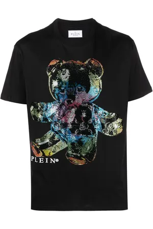 Philipp Plein T-Shirt mit strassverziertem Teddy-Print
