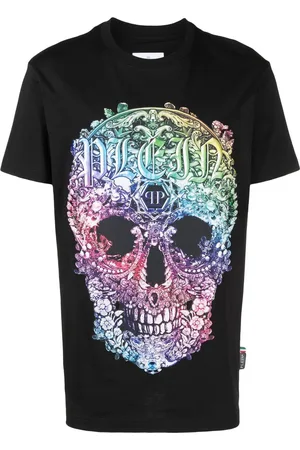 Philipp Plein T-Shirt mit barockem Totenkopf-Print