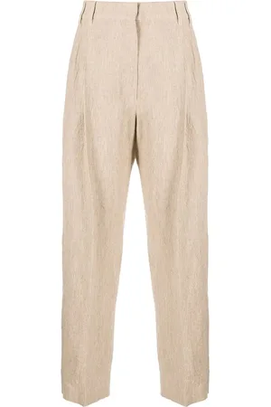 Brunello Cucinelli Cropped-Hose aus Leinen