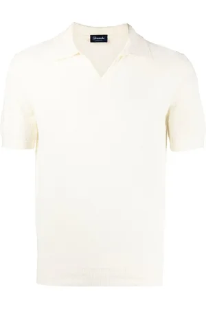 DRUMOHR Poloshirt mit V-Ausschnitt