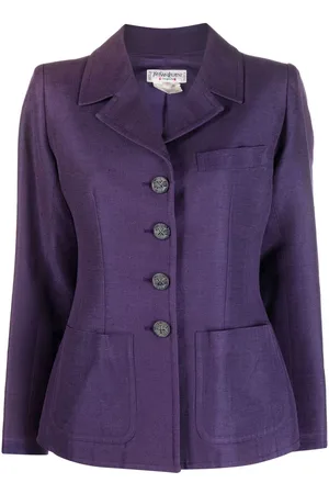 Saint Laurent Jacke mit fallendem Revers
